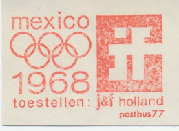 Meter Cut Netherlands 1969 Olympic Games Mexico 1968 - Other & Unclassified