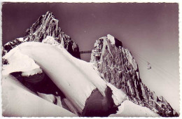 (74). Chamonix. 2626 Aiguille Du Dru Clocher & 2358 Telepherique De L'Aiguille Du Midi & Mt Blanc (3) & 74V24 - Chamonix-Mont-Blanc