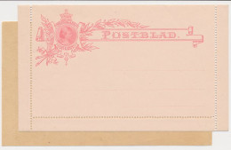 Postblad G. 7 Y - Met Schutblaadje - Postal Stationery