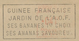 Meter Cover / Postmark French Guinea 1955 Banana - Pineapple - Obst & Früchte