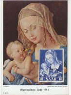 Maximum Card Saar / Germany 1954 Albrecht Durer - Madonna And Child - Autres & Non Classés