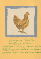 EASTER CHICKEN EGG Vintage Postcard CPSM #PBP024.GB - Pâques