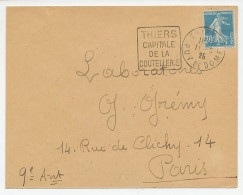 Cover / Postmark France 1925 Cutlery - Unclassified