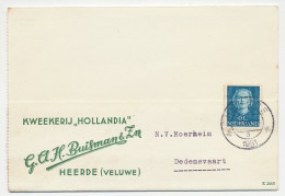 Firma Briefkaart Heerde 1951 - Kwekerij - Unclassified