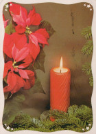 Happy New Year Christmas CANDLE Vintage Postcard CPSM #PBA027.GB - Nouvel An