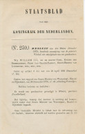 Staatsblad 1879 - Betreffende Postkantoor Winkel - Brieven En Documenten