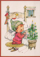 Happy New Year Christmas CHILDREN Vintage Postcard CPSM #PAW842.GB - Nouvel An