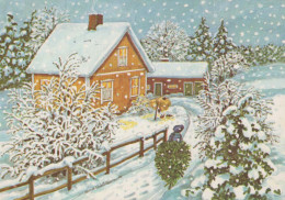 Happy New Year Christmas Vintage Postcard CPSM #PAW459.GB - Nouvel An