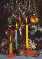 Happy New Year Christmas CANDLE Vintage Postcard CPSM #PAW156.GB - Nouvel An
