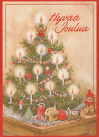 Happy New Year Christmas CANDLE Vintage Postcard CPSM #PAV181.GB - Neujahr