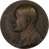 France, Médaille, Les Funérailles Du Maréchal Foch, 1929, Bronze - Autres & Non Classés