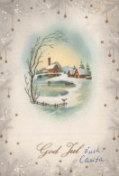 Happy New Year Christmas Vintage Postcard CPSM #PAT175.GB - Nieuwjaar