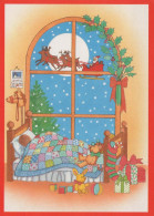 Happy New Year Christmas Children Vintage Postcard CPSM #PAS928.GB - Nieuwjaar