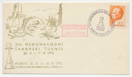 Cover / Postmark Yugoslavia 1970 Chess - International Tournament - Unclassified