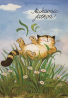 CAT KITTY Animals Vintage Postcard CPSM #PAM214.GB - Gatos