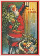 SANTA CLAUS CHRISTMAS Holidays Vintage Postcard CPSM #PAK815.GB - Santa Claus