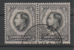 South West Africa, Used, 1937, Michel Pair 196 - 197 - Südwestafrika (1923-1990)