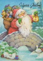 SANTA CLAUS CHRISTMAS Holidays Vintage Postcard CPSM #PAK199.GB - Santa Claus
