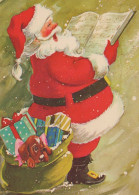 SANTA CLAUS CHRISTMAS Holidays Vintage Postcard CPSM #PAJ707.GB - Santa Claus