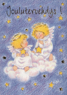 ANGEL CHRISTMAS Holidays Vintage Postcard CPSM #PAH920.GB - Angeles