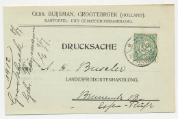 Firma Briefkaart Grootebroek 1912 - Groenten / Aardappelen  - Zonder Classificatie