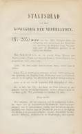 Staatsblad 1876 : Spoorlijn Zutphen - Winterswijk - Borken - Historical Documents