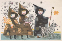 Buon Anno Natale BAMBINO Vintage Cartolina CPSMPF #PKG456.IT - Nouvel An