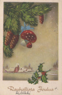 Buon Anno Natale Vintage Cartolina CPSMPF #PKG263.IT - Nouvel An