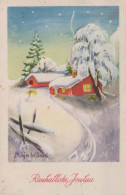 Buon Anno Natale Vintage Cartolina CPSMPF #PKG203.IT - Nieuwjaar