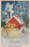 Buon Anno Natale Vintage Cartolina CPA #PKE847.IT - Neujahr