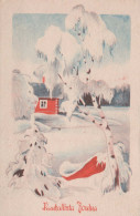 Buon Anno Natale Vintage Cartolina CPSMPF #PKD211.IT - Nouvel An