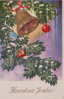 Buon Anno Natale BELL Vintage Cartolina CPSMPF #PKD522.IT - New Year