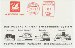 Demonstration Meter Card Germany 1980 Bird - Swan - Andere & Zonder Classificatie