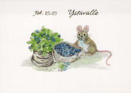 MOUSE Animale Vintage Cartolina CPSM #PBR273.IT - Andere & Zonder Classificatie