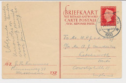 Briefkaart G. 296 A V-krt. Wassenaar - Letchworth GB / UK 1950 - Ganzsachen