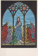 Vergine Maria Madonna Gesù Bambino Religione Vintage Cartolina CPSM #PBQ167.IT - Jungfräuliche Marie Und Madona