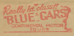 Meter Cut GB / UK 1954 Blue Cars - Continental Motor Tours - Moto
