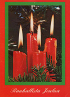 Buon Anno Natale CANDELA Vintage Cartolina CPSM #PBN956.IT - Neujahr