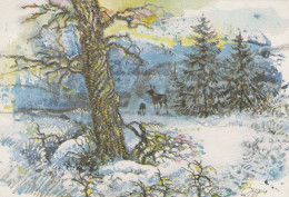 Buon Anno Natale Vintage Cartolina CPSM #PBN155.IT - Nouvel An