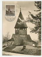 Maximum Card Liechtenstein 1957 Church St. Mamerten Triesen - Iglesias Y Catedrales