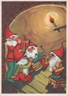 Buon Anno Natale GNOME Vintage Cartolina CPSM #PBL612.IT - Neujahr