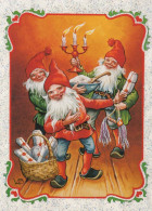 Buon Anno Natale GNOME Vintage Cartolina CPSM #PBL812.IT - New Year