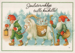 Buon Anno Natale GNOME Vintage Cartolina CPSM #PBA712.IT - Neujahr