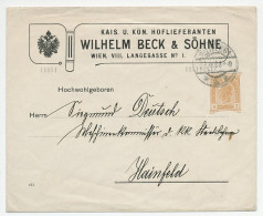 Postal Stationery Austria 1935 - Privately Printed Imperial And Royal Court Supplier - Familles Royales