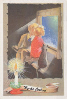 Buon Anno Natale BAMBINO Vintage Cartolina CPSM #PAY812.IT - New Year