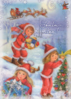 Buon Anno Natale BAMBINO Vintage Cartolina CPSM #PAY751.IT - Neujahr