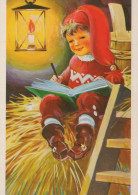 Buon Anno Natale BAMBINO Vintage Cartolina CPSM #PAW785.IT - New Year