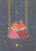 Buon Anno Natale BAMBINO Vintage Cartolina CPSM #PAW657.IT - Nouvel An