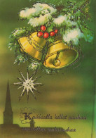 Buon Anno Natale BELL Vintage Cartolina CPSM #PAT493.IT - Nieuwjaar