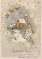 Buon Anno Natale Vintage Cartolina CPSM #PAT179.IT - Neujahr